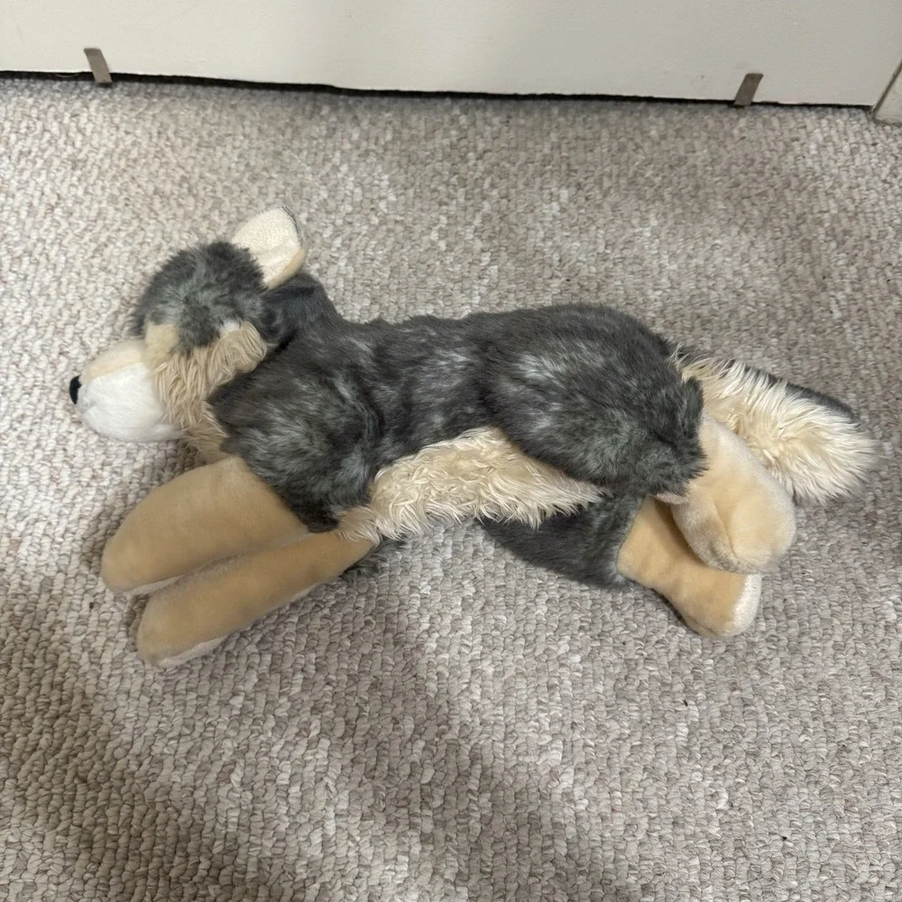 Aurora World Yellowstone National Park Gray Plush Wolf 12